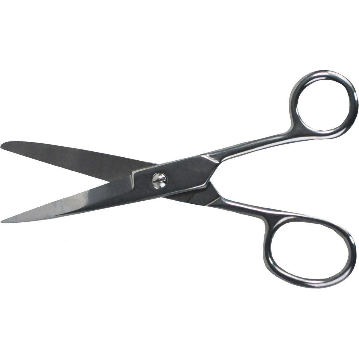 Desq - Schere 18 cm, verchromt, asymmetrische Augen