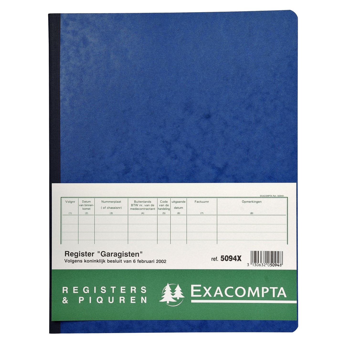 Exacompta - Register piqure garagisten 320x250mm 80vel assorti