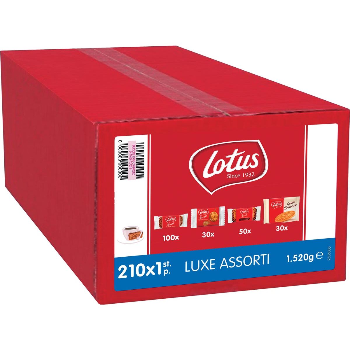 Lotus - Kekse Luxury Assorti, Sortiment von 210 Keksen