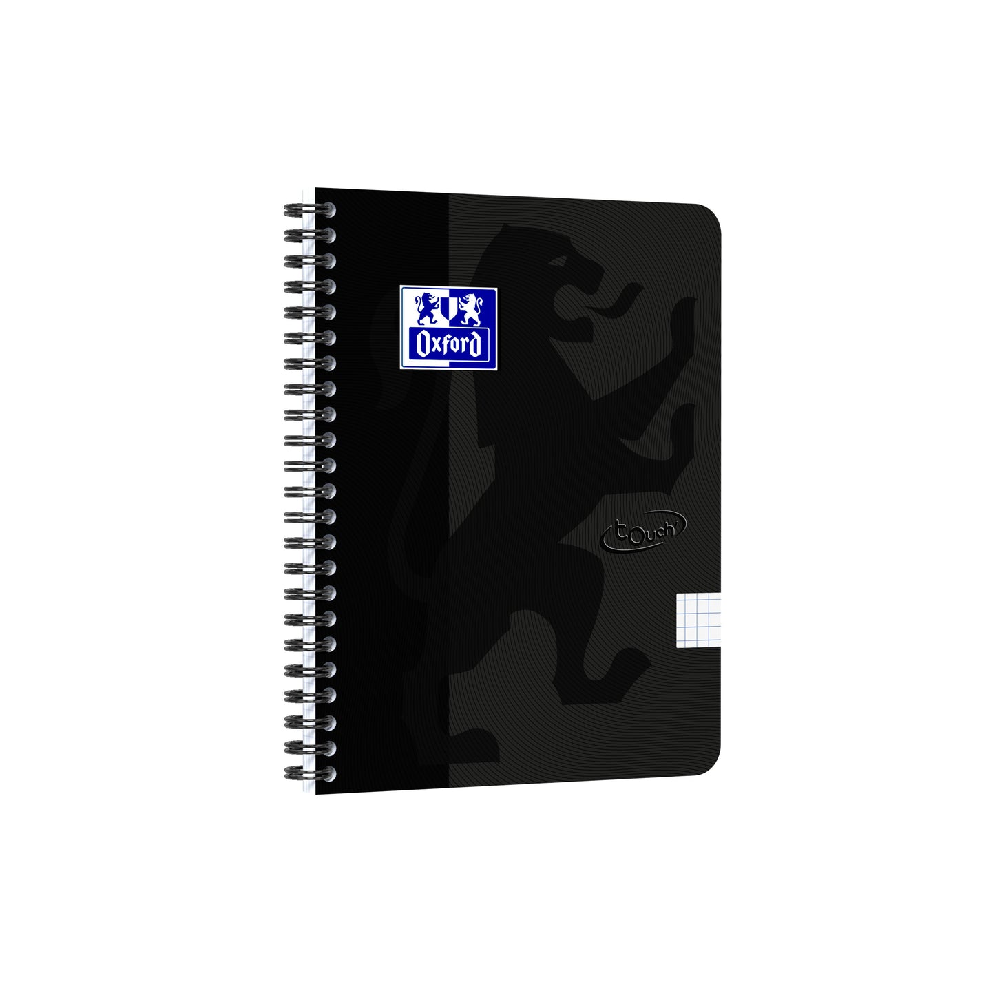 Oxford - Bloc spirale Touch A5 diamant 5x5mm 140 pages 80gr noir