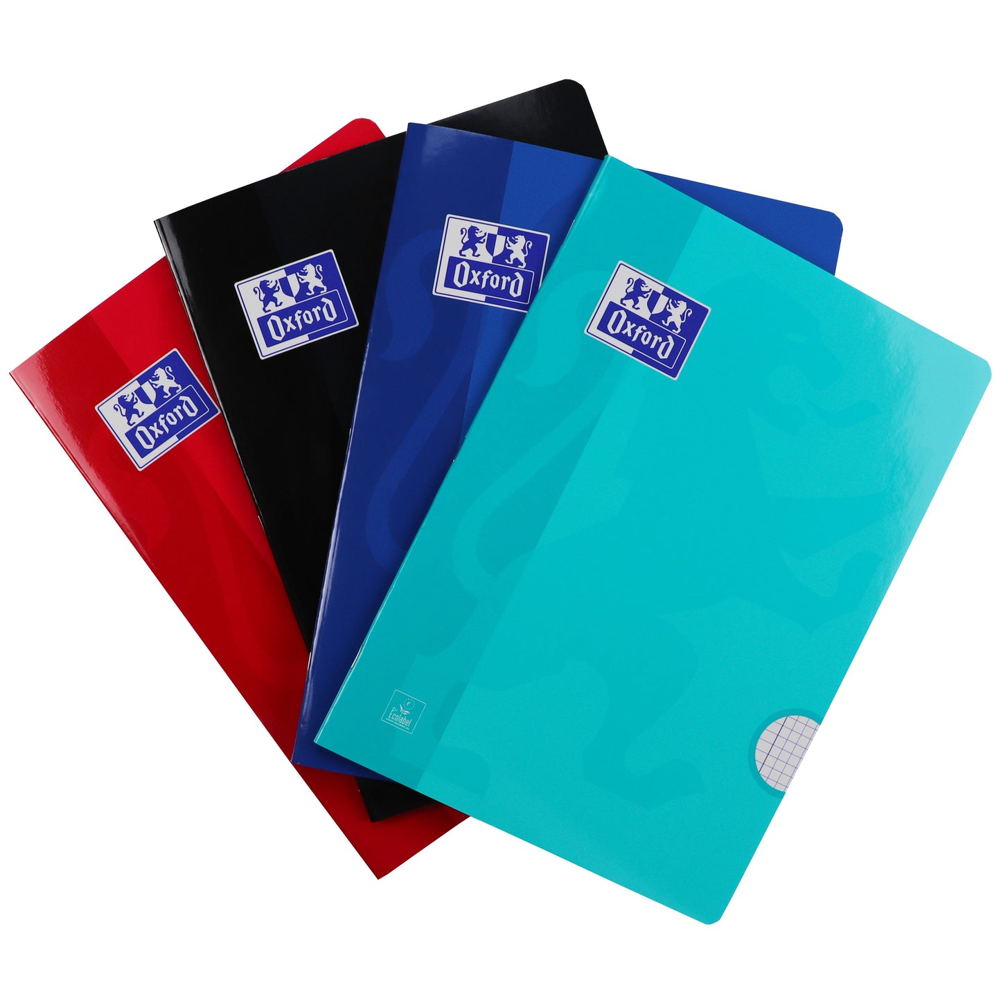 Oxford - Cahier d'écolier A4 diamant 5x5mm 72 pages 80gr assortis | 10 pièces