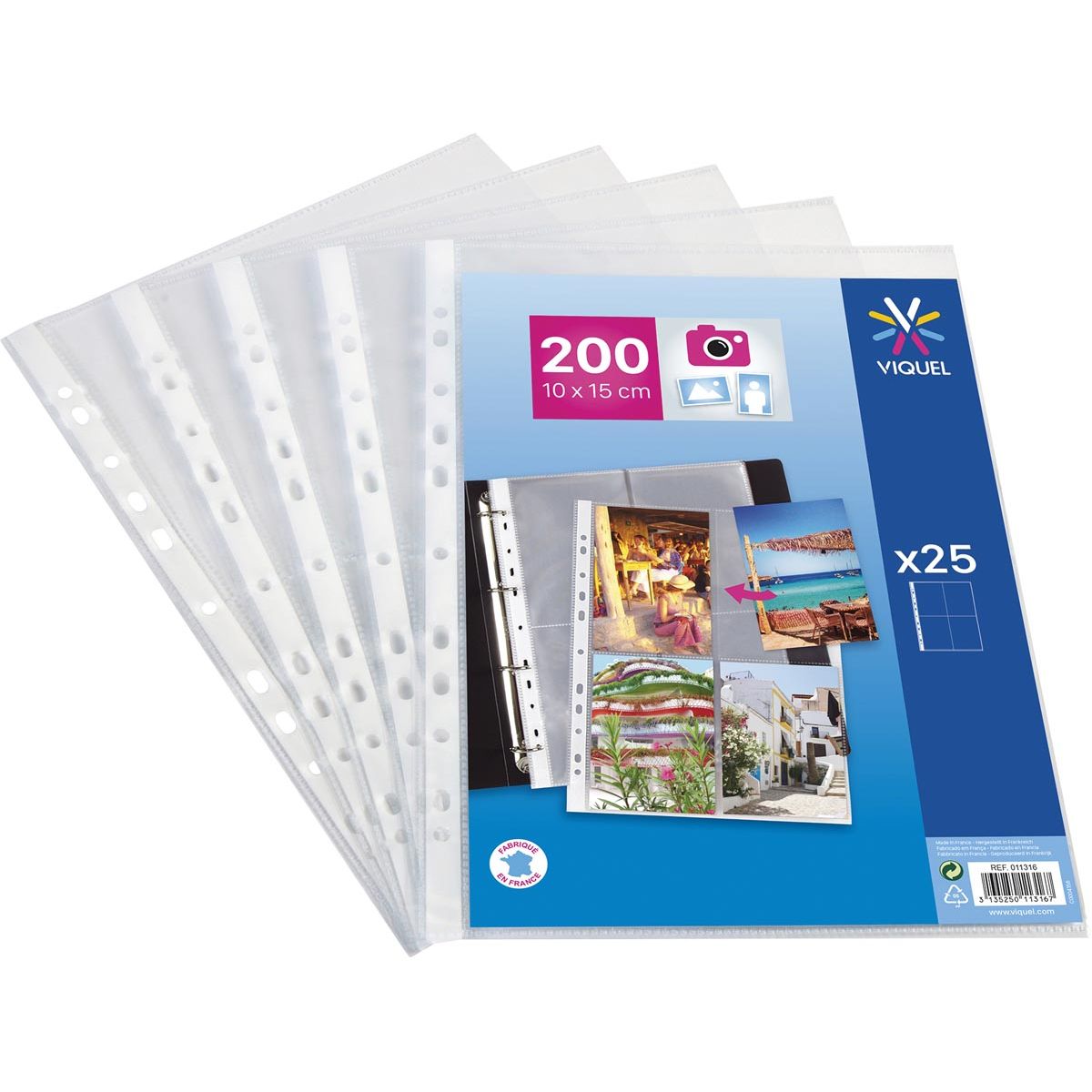 Viquel - sac photo perforé, paquet de 25