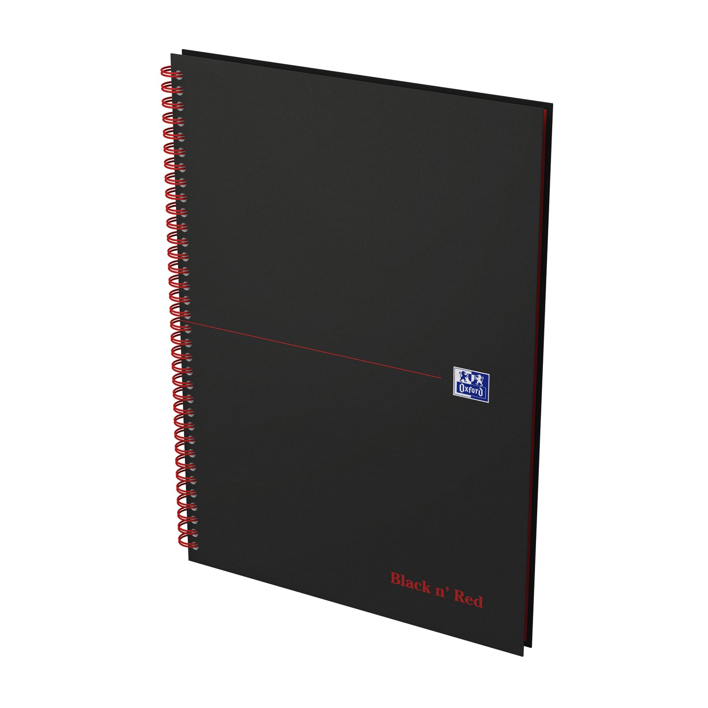 Oxford - Bloc spirale Black n' Red ligne A4 140 pages 80gr | 5 pièces