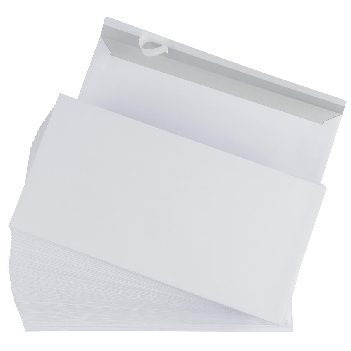 Gallery - enveloppes ft 110 x 220 mm, fermeture à bande, intérieur gris, boîte de 500 pièces