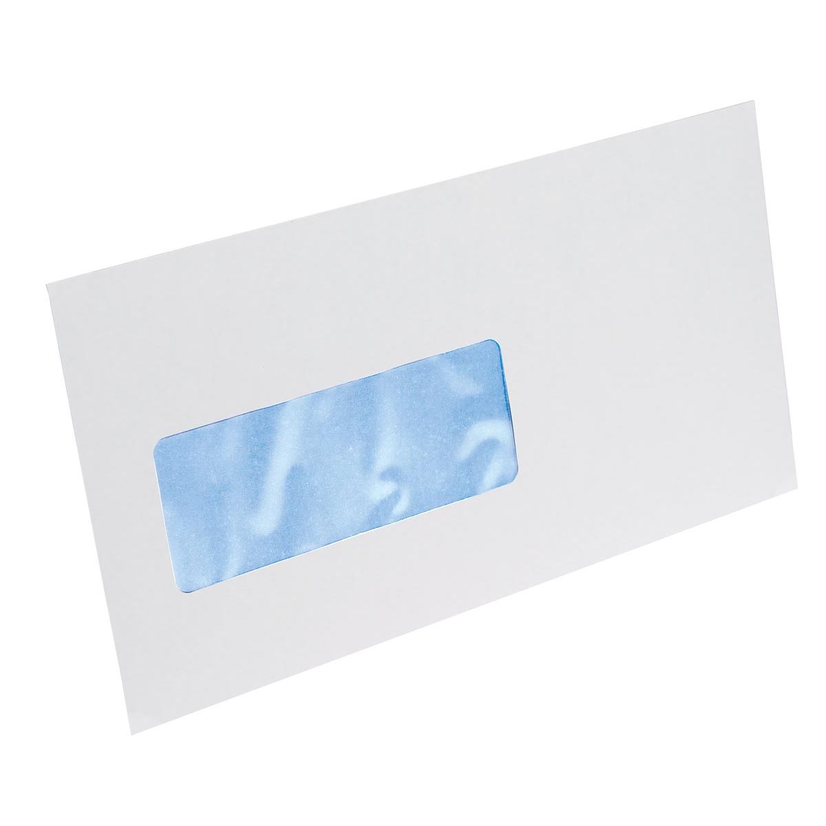 Galerie - enveloppes ft 114 x 229 mm, fenêtre à gauche, fermeture à bande, boîte de 500 pièces