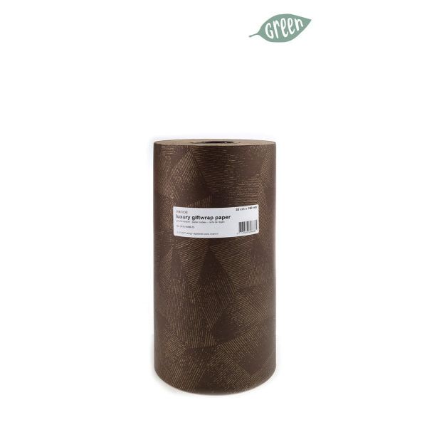 Vance Paper - Cadeaupapier rol 150m x 30cm bruin