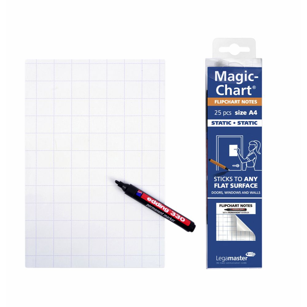 Legamaster - Magic-chart notes flipchart 20x30cm 25 vel wit
