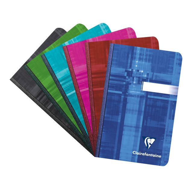 Clairefontaine - Carnet 90x140 mm trait assorti | 5 pièces