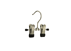Klika - Pince cintre coulissante pince noire anti 12cm 2 pièces