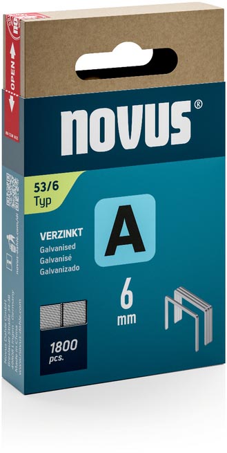 Novus - nietjes A 53/6, doos met 1800 stuks