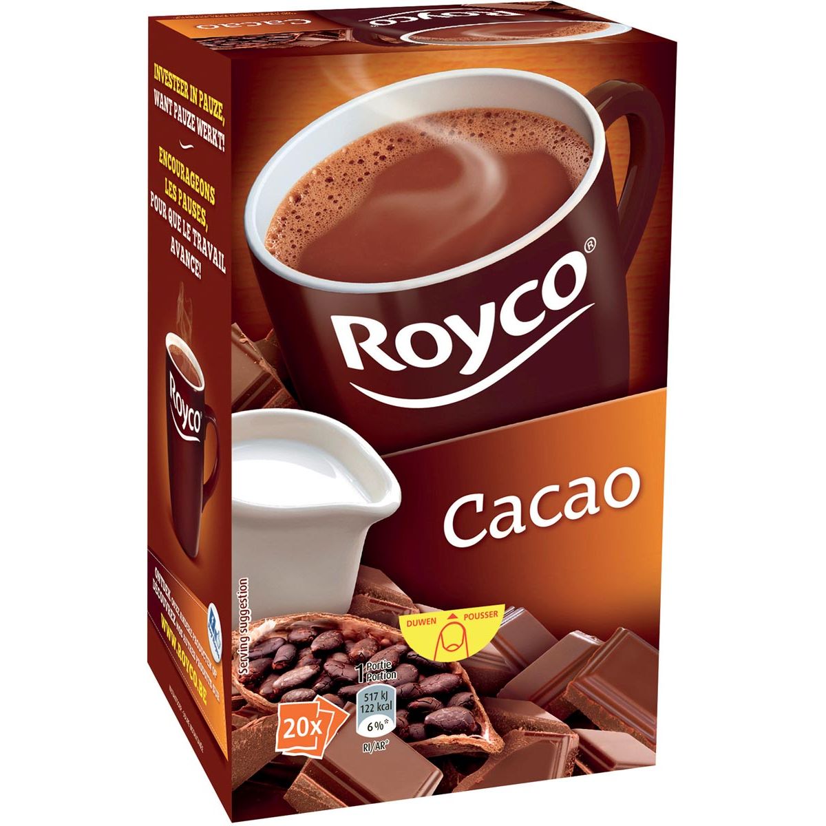 Royco - Kakao, Packung mit 20 Beuteln