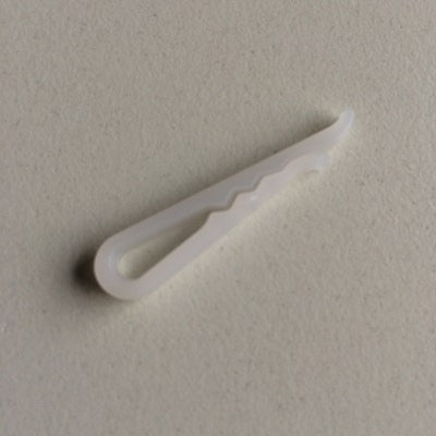 Klika - Hemdclip milchweiß 37x3,5mm 10.000