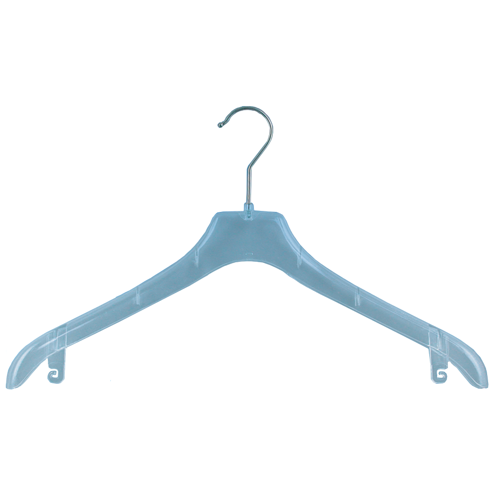 Klika - Kleiderbügel transp gebogen 32cm 230 Stück