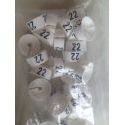 Klika - MB wit/zwart 22 voor op kledinghanger