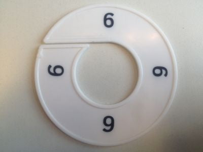 Klika - Maatring 9cm wit/zwart 6