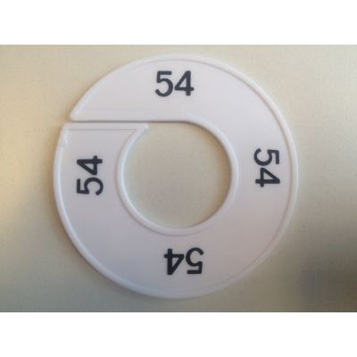 Klika - Maatring 9cm wit/zwart 54