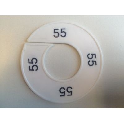 Klika - Taille bague blanc/noir 55