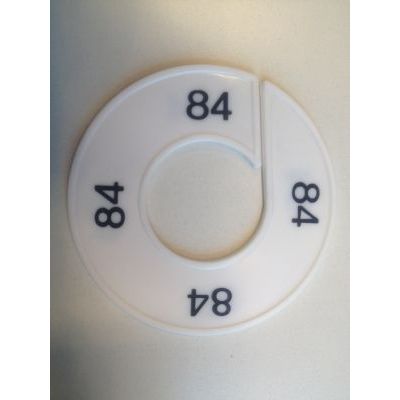 Klika - Maatring 9cm wit/zwart 84