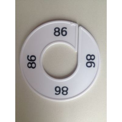 Klika - Maatring 9cm wit/zwart 86