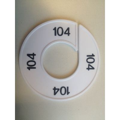 Klika - Maatring 9cm wit/zwart 104