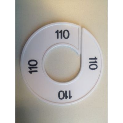 Klika - Maatring 9cm wit/zwart 110
