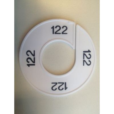 Klika - Maatring 9cm wit/zwart 122