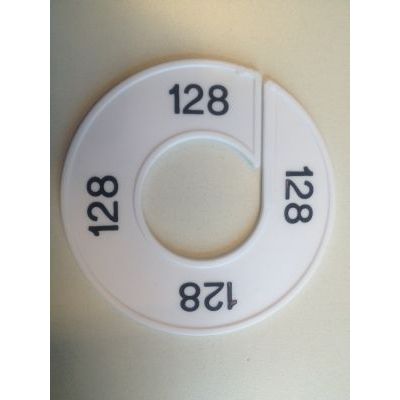 Klika - Maatring 9cm wit/zwart 128