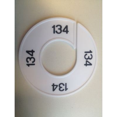 Klika - Maatring 9cm wit/zwart 134