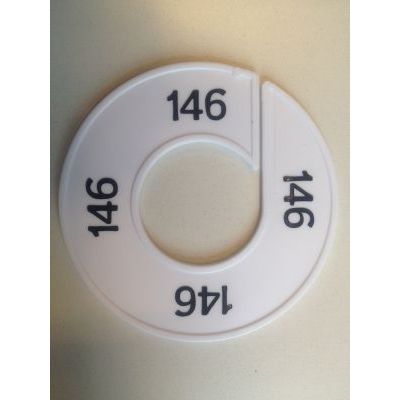 Klika - Maatring 9cm wit/zwart 146