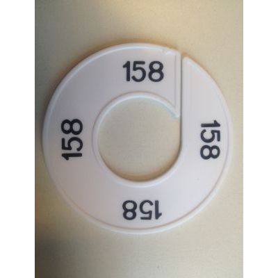 Klika - Maatring 9cm wit/zwart 158