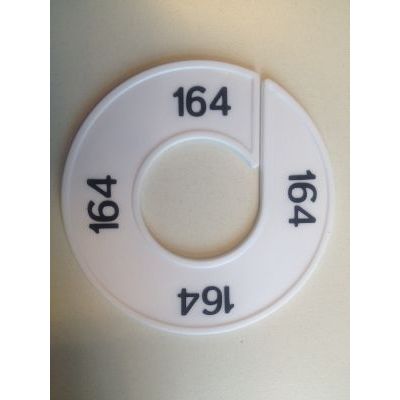 Klika - Maatring 9cm wit/zwart 164