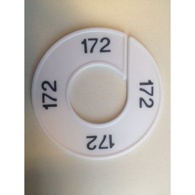 Klika - Maatring 9cm wit/zwart 172