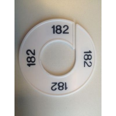 Klika - Maatring 9cm wit/zwart 182