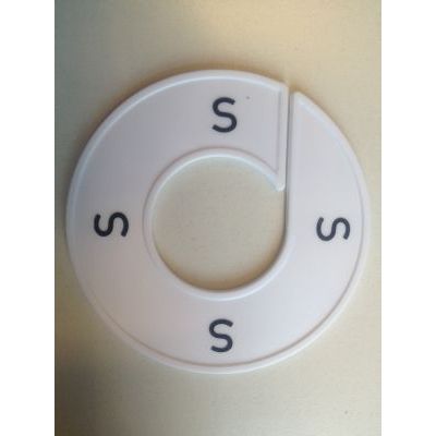 Klika - Maatring 9cm wit/zwart S