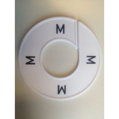 Klika - Maatring 9cm wit/zwart M
