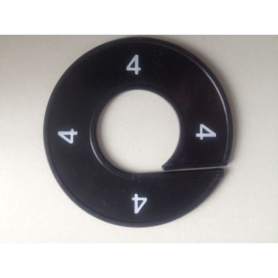Klika - Maatring 9cm zwart/wit 4