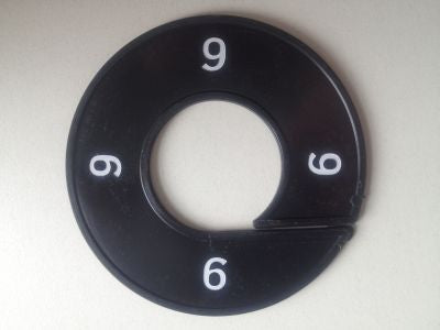 Klika - Größenring schwarz/weiß 9