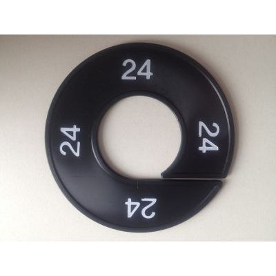 Klika - Maatring 9cm zwart/wit 24