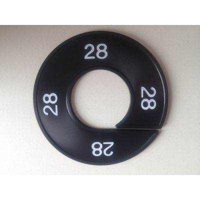 Klika - Maatring 9cm zwart/wit 28