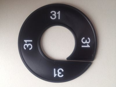 Klika - Taille bague noir/blanc 31