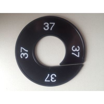 Klika - Maatring 9cm zwart/wit 37