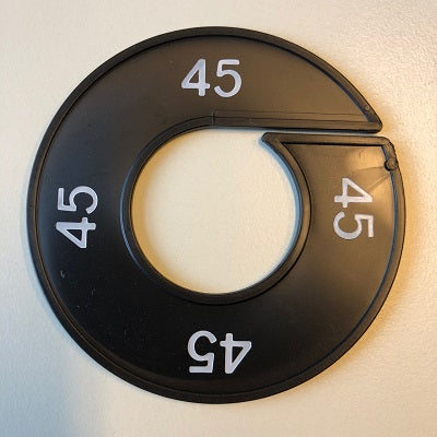 Klika - Maatring 9cm zwart/wit 45
