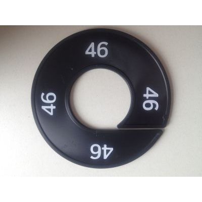 Klika - Maatring 9cm zwart/wit 46