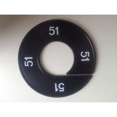 Klika - Maatring 9cm zwart/wit 51