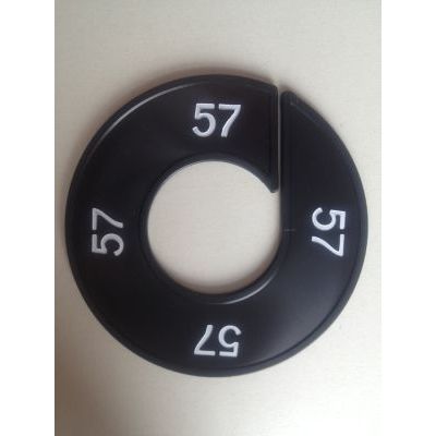 Klika - Maatring 9cm zwart/wit 57