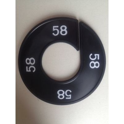 Klika - Maatring 9cm zwart/wit 58
