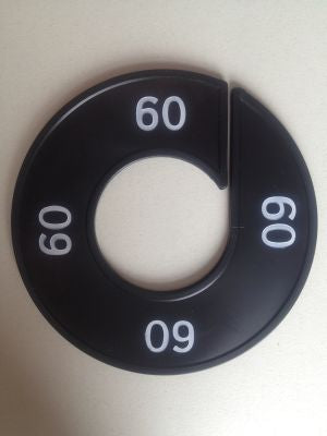 Klika - Taille bague noir/blanc 60