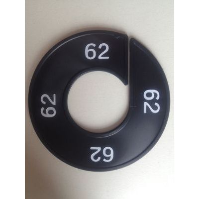 Klika - Maatring 9cm zwart/wit 62