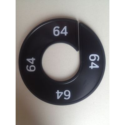 Klika - Maatring 9cm zwart/wit 64