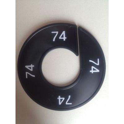 Klika - Maatring 9cm zwart/wit 74